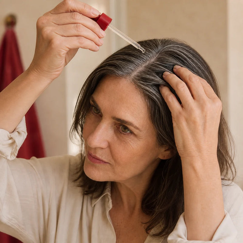 A leave-on scalp care routine