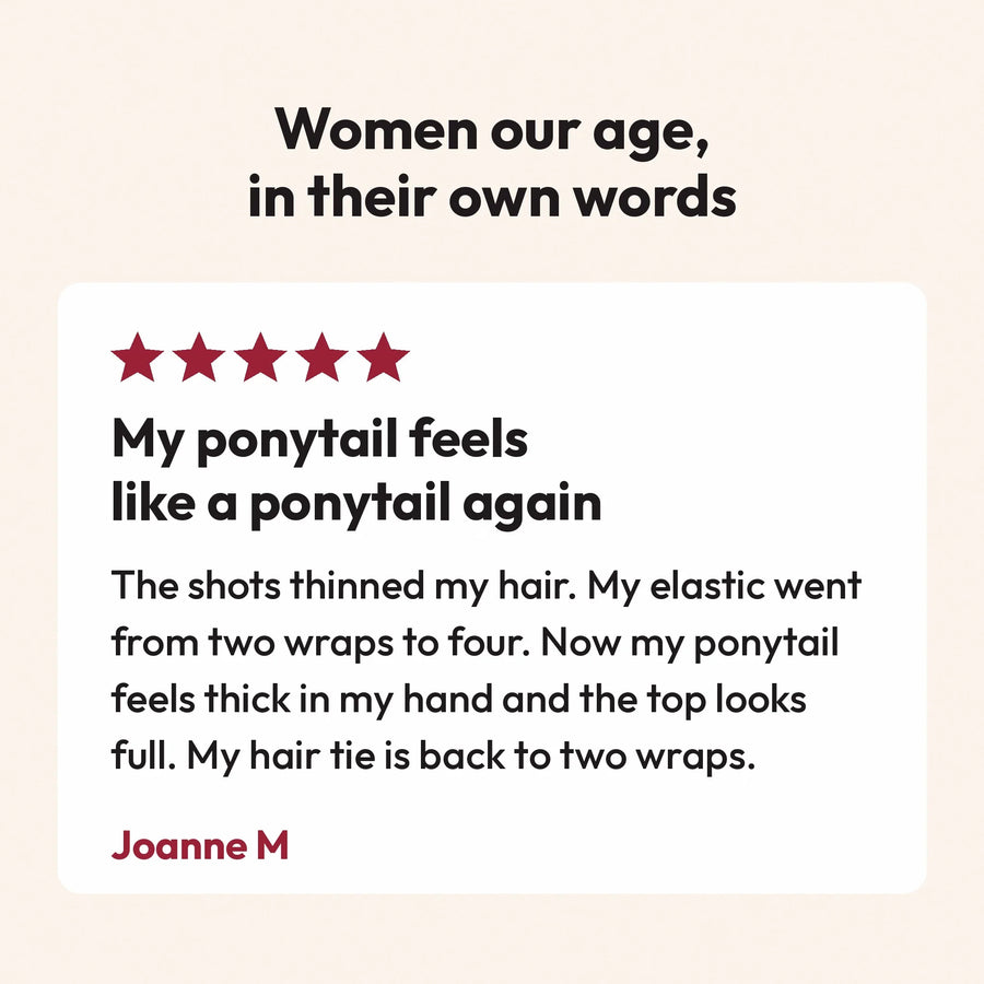 Women our age, in their own words: Joanne, my ponytail feels like a ponytail again